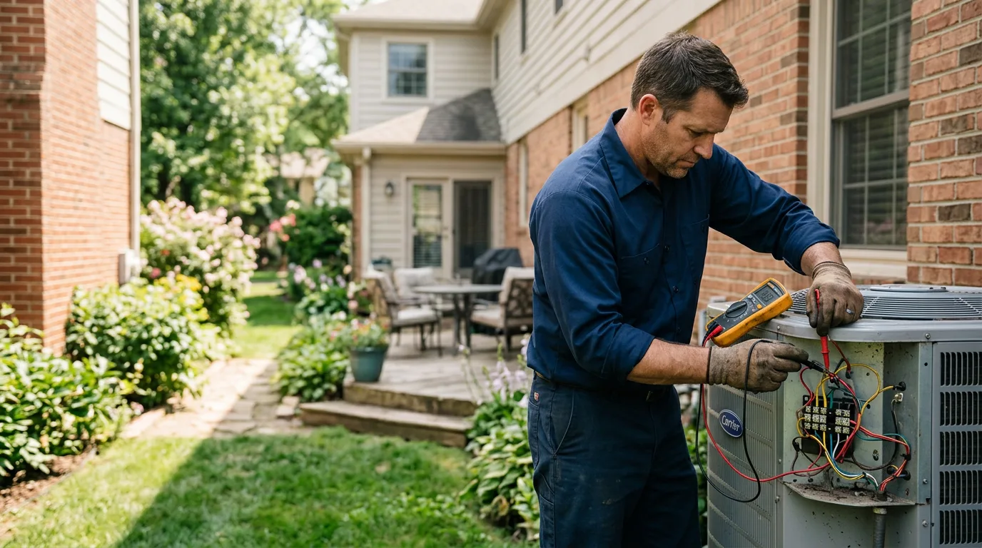 HVAC technician working near Rising Sun, MD